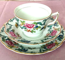 BOOTHS FLORADORA TRIO - CUP, SAUCER AND TEA PLATE - AS SEEN ON TV