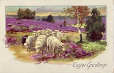 EASTER GREETINGS TUCK'S SERIES