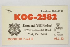 York PA CB Radio QSL Card