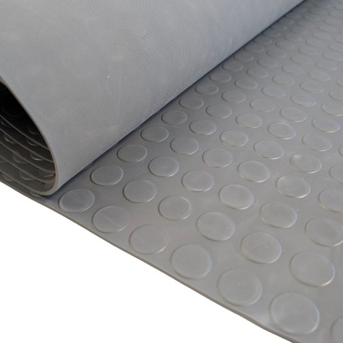 Grey rubber flooring matting - flooring,