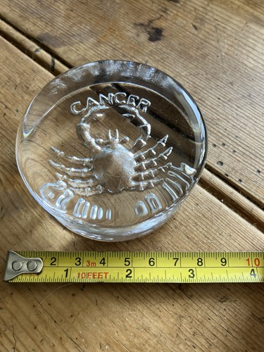 Solid heavy glass zodiac
