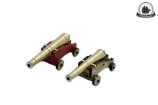 HMS Victory 1:75 – Brass Guns & Wooden Carriages for I. and II. gun deck