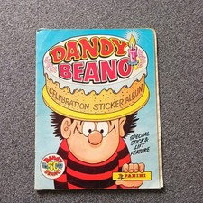 Dandy Beano Celebration Sticker Album INCOMPLETE Panini 50 Years Young comic