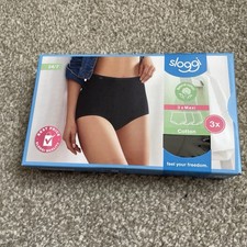 X3 Black Sloggi Maxi Briefs