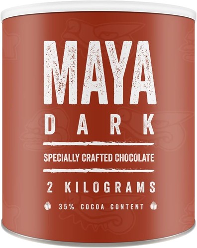 Maya drinks dark hot chocolate - dark,