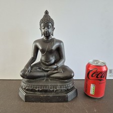 A Well Cast Early Antique Bronze Thai Seated Figure Of Buddha