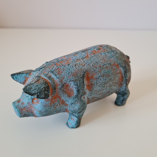 Pig ornament aged - pig,