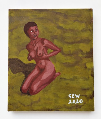 Original gew naive painting - gew,