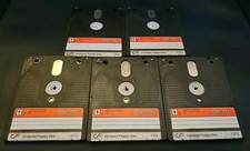 Amsoft CF-2 Compact Floppy Disk 3" PCW +3 Spectrum 5 Disks used Untested 
