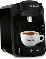 Tassimo TAS3102GB Coffee Machine – 1300W Black Pod Brewer Single Serve