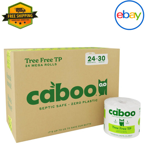 Caboo bamboo bath tissue - bamboo,