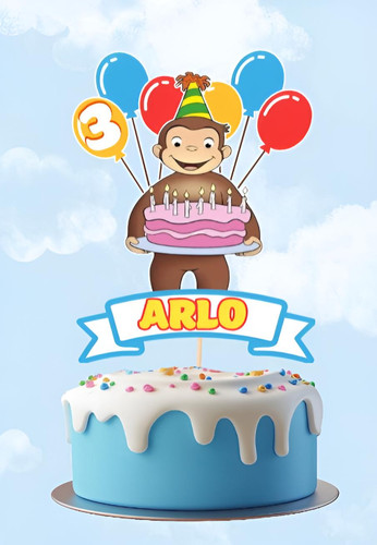 Personalised curious george - personalised,
