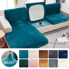Velvet elastic sofa cushion - velvet,