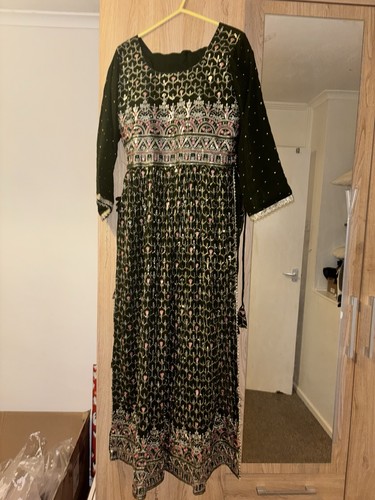Desi indian green gown - indian,
