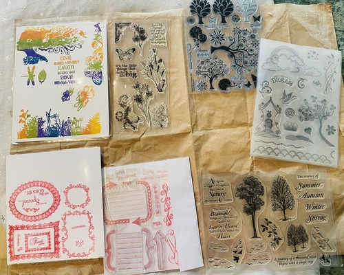Rubber silicone stamps - &,