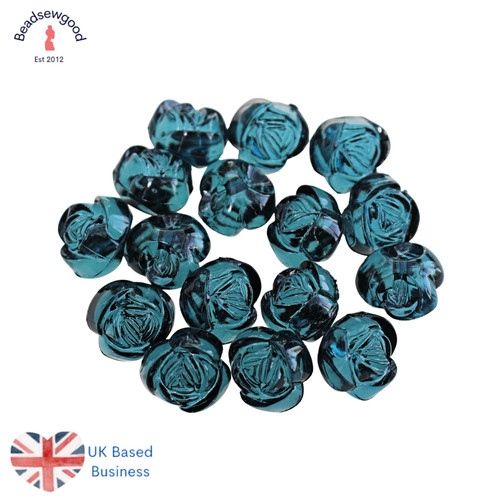 Rose bud plastic flower - rose,