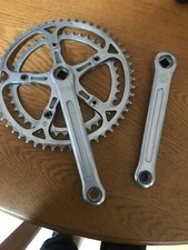 VINTAGE ZEUS CHAINSET DOUBLE 42/52 170 CRANKS IN NICE CONDITION