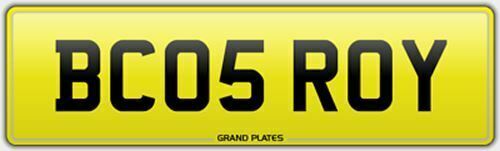 Royal roys number plate - royal,