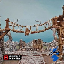 Rope bridge scatter terrain - bridge,