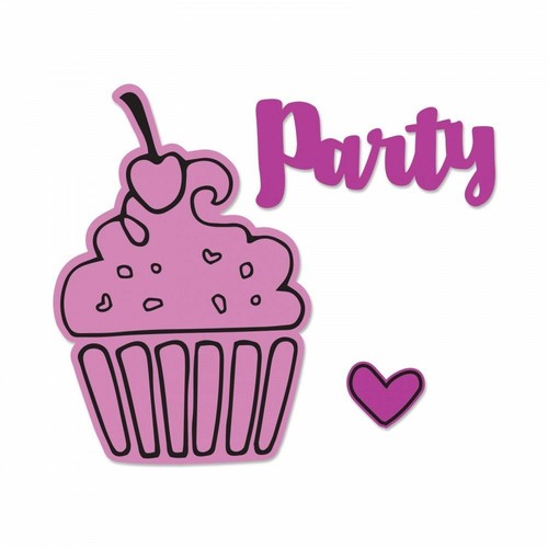 Cupcake sizzix framelits - cupcake,