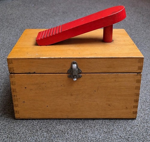Vintage wooden shoe - vintage, box