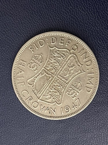 1947 half crown coin 6d - 1947,