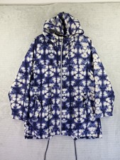 Parka In A Pocket Atmosphere Tye Dye Rain Jacket Hooded Size L UK 14-16