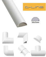 D-Line 50mm x 25mm White Maxi