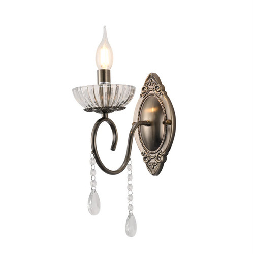 Metal glass vintage candle - metal,
