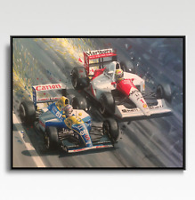 Ayrton Senna  Nigel Mansell A3