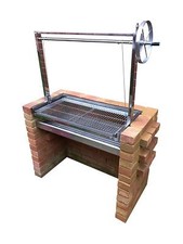 Stainless Built in Brick Charcoal BBQ DIY Grill Kit & Adjustable Heights 91cm