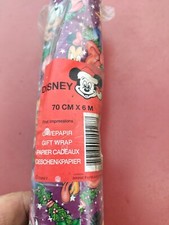 Vintage Retro 90s Christmas wrapping paper Disney Mishaped