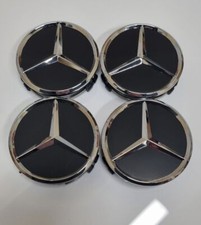 4 x Black & Chrome 75mm Wheel