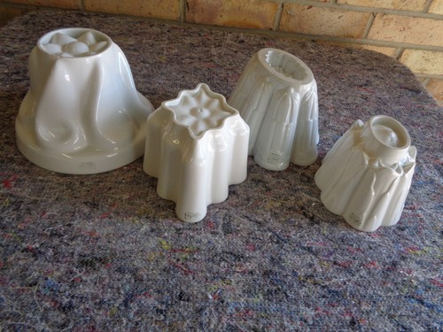 Vintage shelley jelly moulds - vintage,