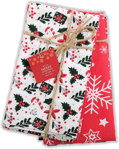 Christmas themed tea - christmas-themed, towels