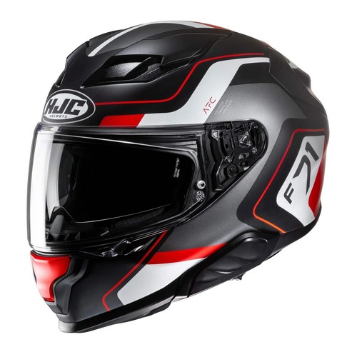 Hjc f71 arcan red black - red,