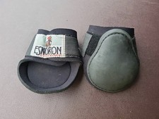 cob / full size eskadron black neoprene fetlock boots 