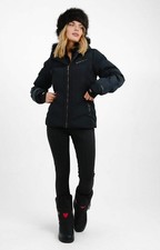 Protest Womens Black Ski Jacket Zip Closure RRP £200