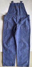 Vtg 1950s French Mens Dungarees Bib Brace Trousers Chore Workwear