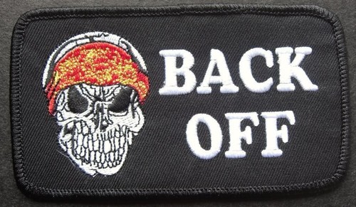 Back off skull - sew, iron