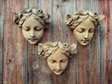 Art Nouveau female faces 3