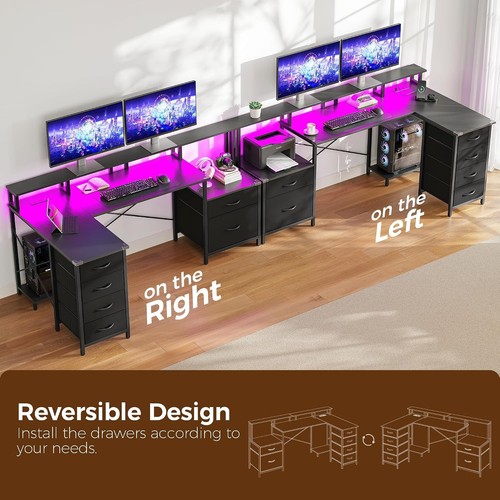 Shaped gaming desk - shaped,