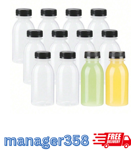Empty plastic bottles with - plastic,