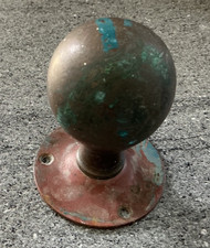 Antique Gibbons Copper Door Knob  - Edwardian - Industrial look