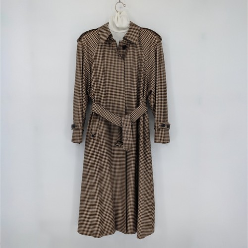 Aquascutum houndstooth trench - houndstooth,