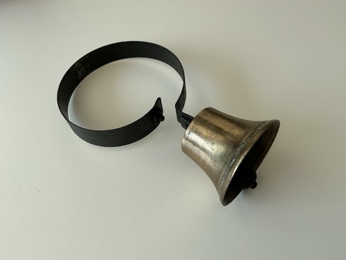 Antique brass door - door, bell