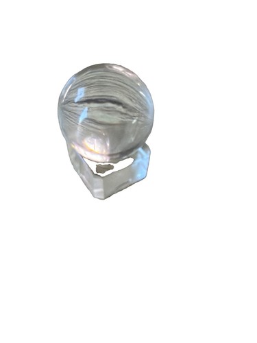 Clear crystal ball stand 30 - on,