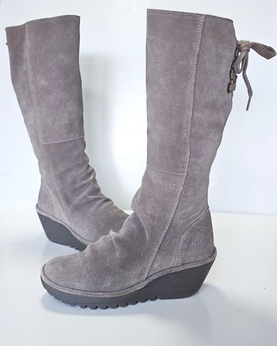 Fly london grey suede - london,