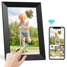 WiFi Digital Photo Frame 10.1 inch 1080P Touch Screen App Control 32GB Black