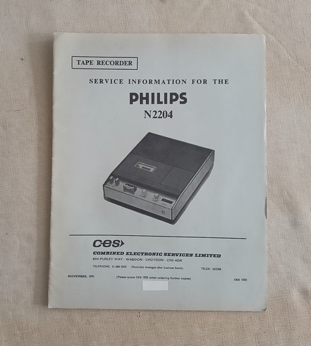 Vintage philips n2204 tape - vintage,
